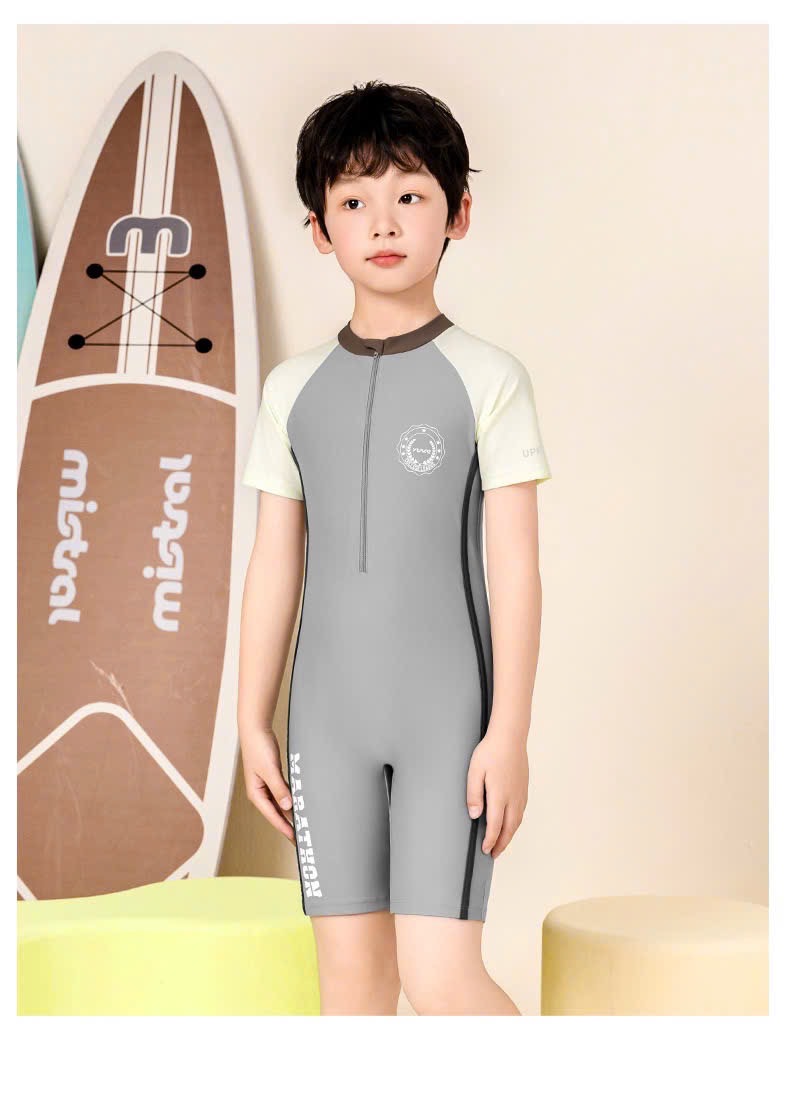 0035 - Bộ bơi liền thân YUKE nhiều màu cho bé trai size XL-6XL