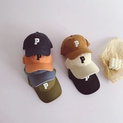 Mũ lưỡi trai chữ P nhiều màu BTBG size 2-10y