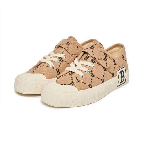 Giày M.L.B Kids PlayBall Dia Monogram RedSox 2 màu đen/nâu