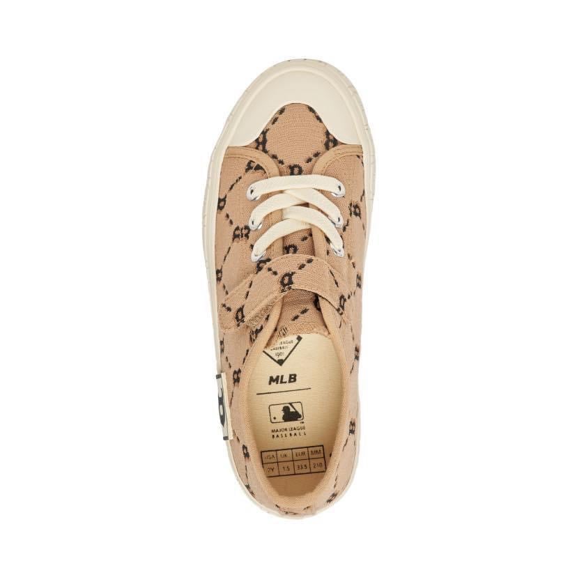 Giày M.L.B Kids PlayBall Dia Monogram RedSox 2 màu đen/nâu