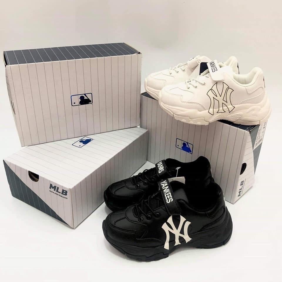 Giày M.L.B Kids Chunky Yankees NY 2 màu đen/trắng SHIN Baby Closet
