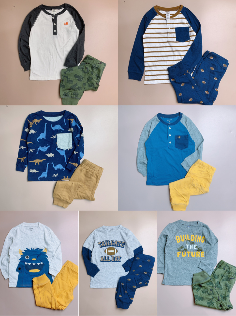Bộ cotton carters nhiều mẫu BT