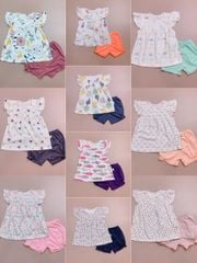 Bộ cotton Moimolpi tay cánh tiên nhiều mẫu BG size 2 - 7y