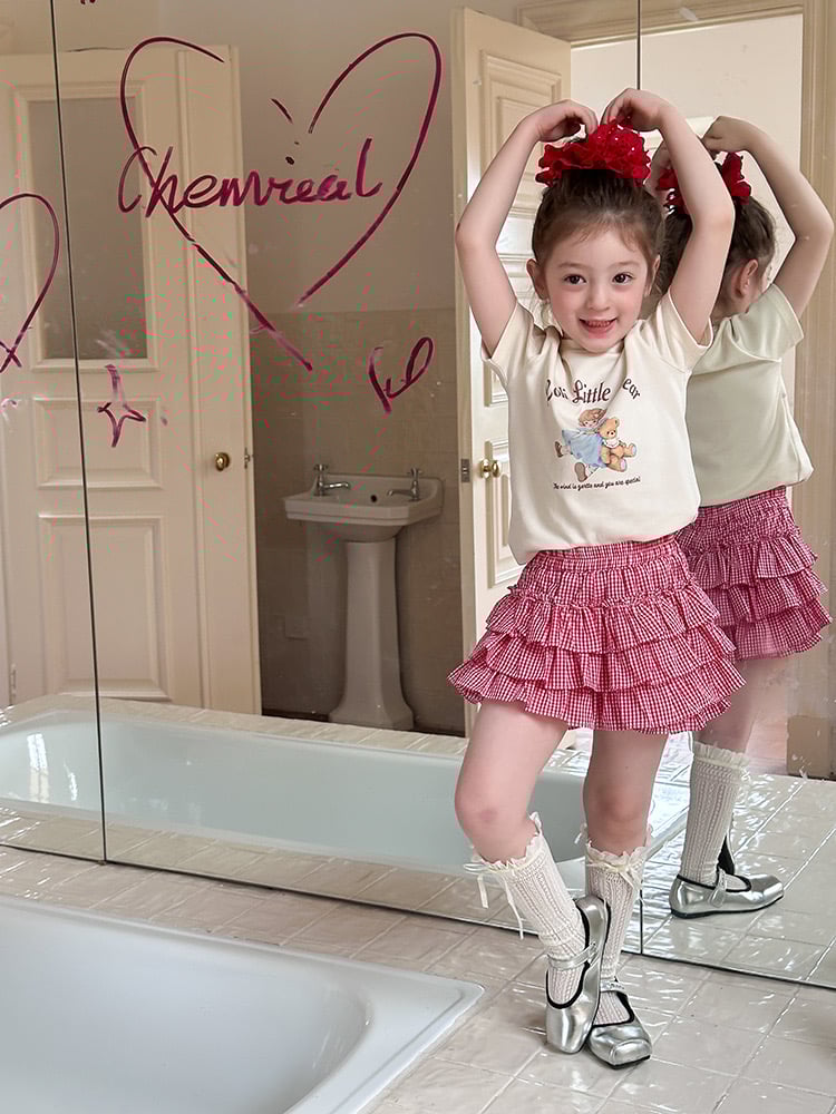 Áo cotton Ambb Loli Little Bear 3 màu bé gái size 90-170