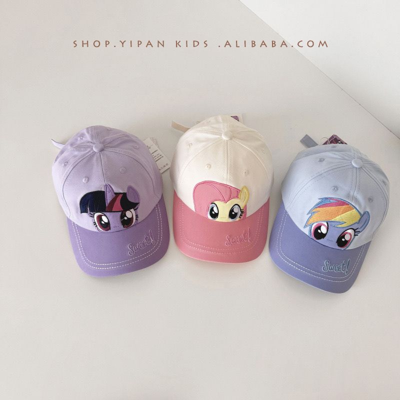 Mũ lưỡi trai Pony nhiều màu cho bé gái size 3-6y