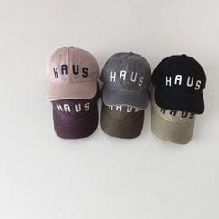 Mũ lưỡi trai HAUS nhiều màu cho bé size 6-14y