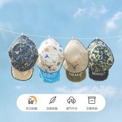Mũ vành chống nắng nhiều màu cho bé size 1-4y