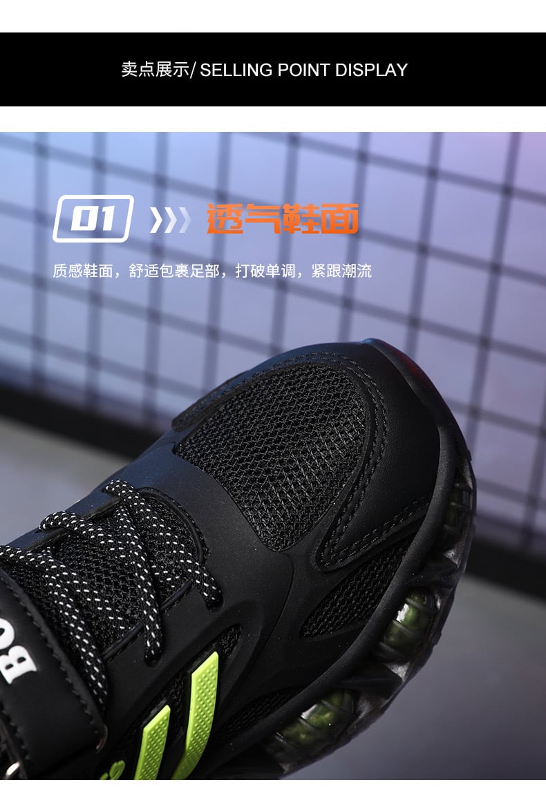 6988 - Giày thể thao Bobdog màu đen phối xanh cốm siêu nhẹ size 28-39