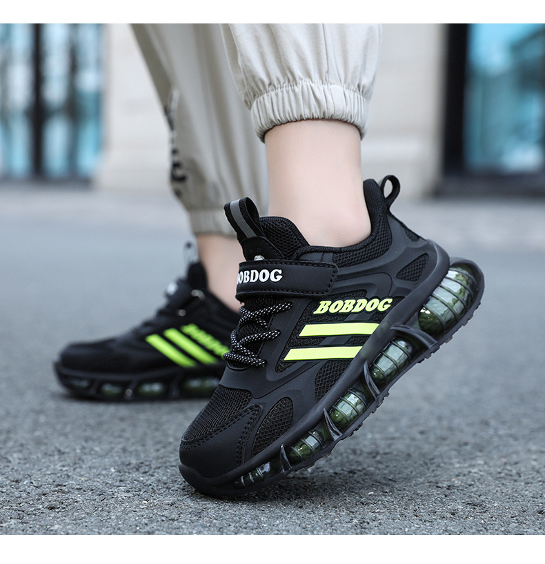 6988 - Giày thể thao Bobdog màu đen phối xanh cốm siêu nhẹ size 28-39