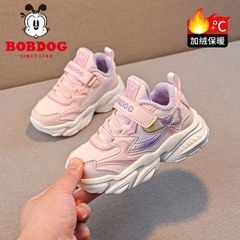 3023M - Giày thể thao Bobdog lót lông siêu nhẹ cho bé gái size 26-37