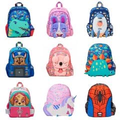 Balo Smiggle dòng size cho bé mẫu giáo lớn hoặc lớp 1&2 size 36*28cm