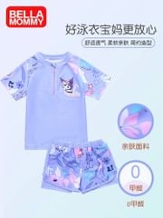 Bộ bơi Kuromi 2 màu tím/hồng BG size 100-170