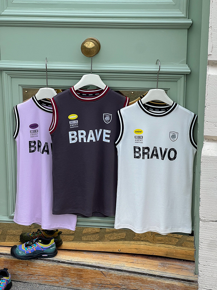 Váy thun thể thao AMBB sát nách BRAVE nhiều màu bé gái size 110-170