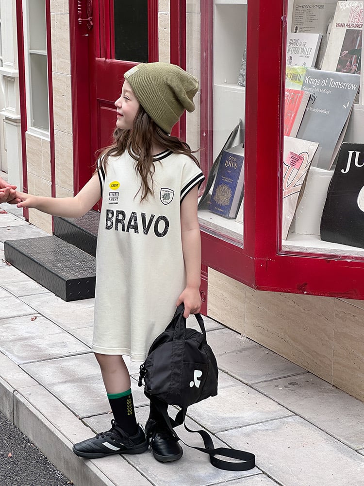 Váy thun thể thao AMBB sát nách BRAVE nhiều màu bé gái size 110-170
