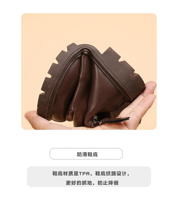 F3063 - Bốt cao cổ da mềm 3 màu BG size 26-36