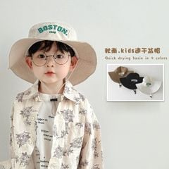 Mũ vải vành Boston nhiều màu cho bé 4-12y