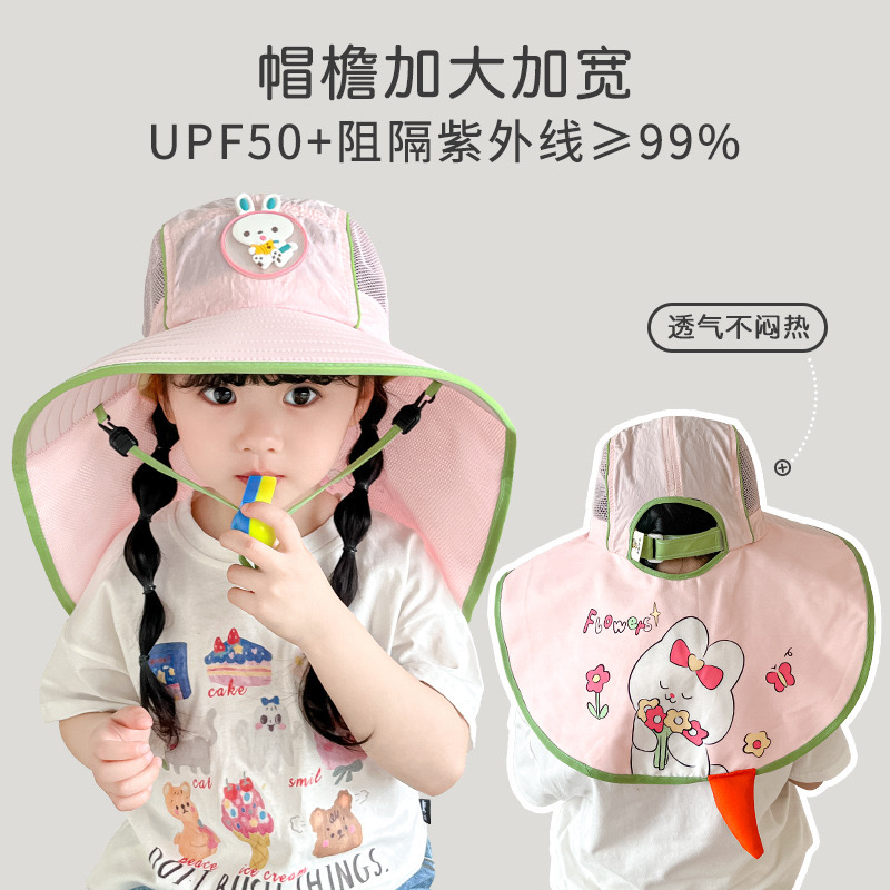 Mũ vành rộng chống nắng hoạ tiết hoạt hình Kuromi, Melody, động vật nhiều màu cho bé size 3-12y