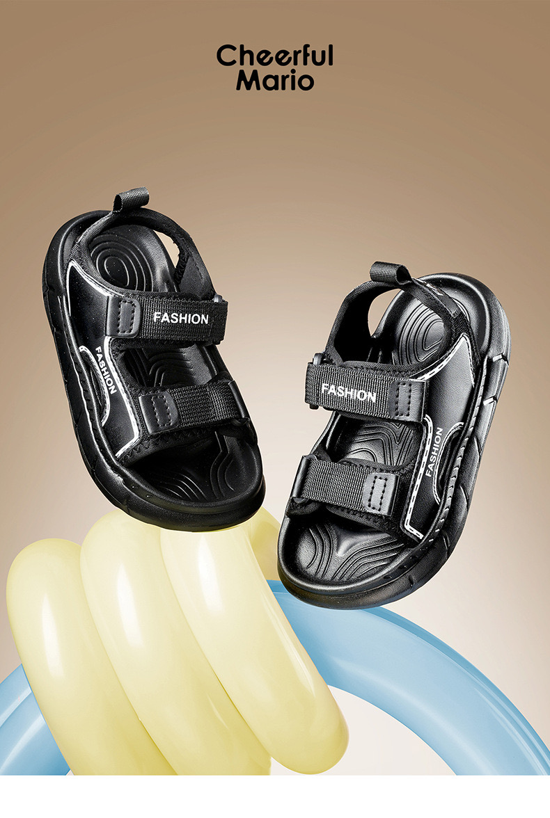Sandal Mario siêu nhẹ quai dán nhiều màu cho bé size 24-29