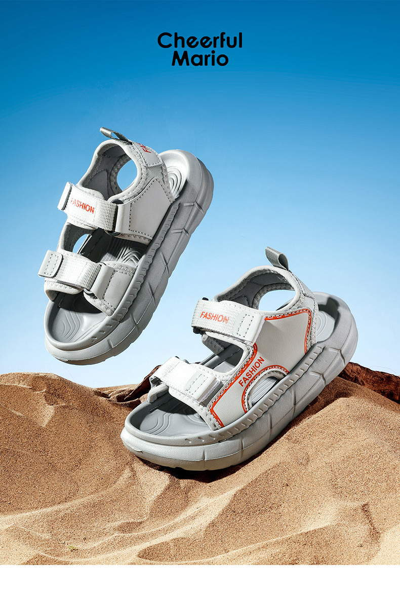 Sandal Mario siêu nhẹ quai dán nhiều màu cho bé size 24-29