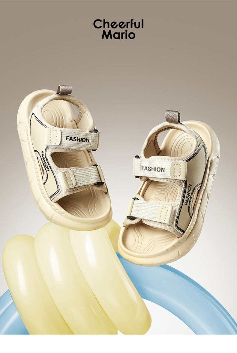 Sandal Mario siêu nhẹ quai dán nhiều màu cho bé size 24-29