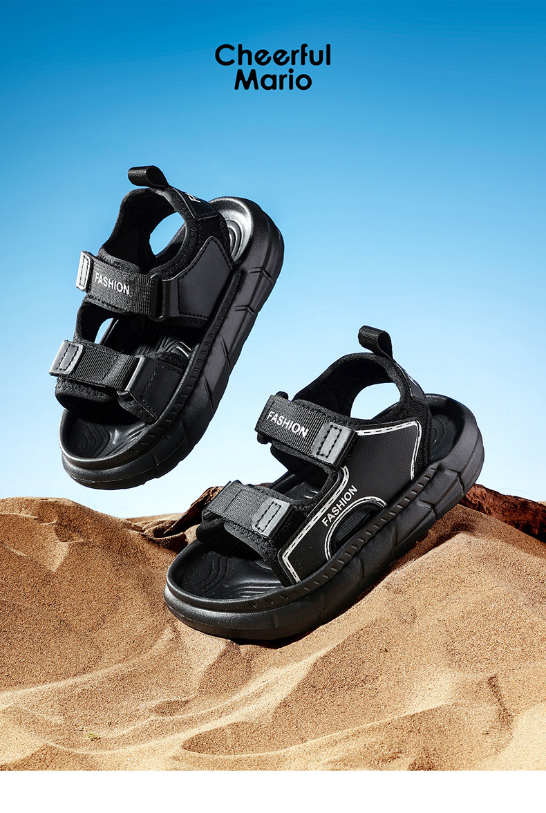 Sandal Mario siêu nhẹ quai dán nhiều màu cho bé size 24-29
