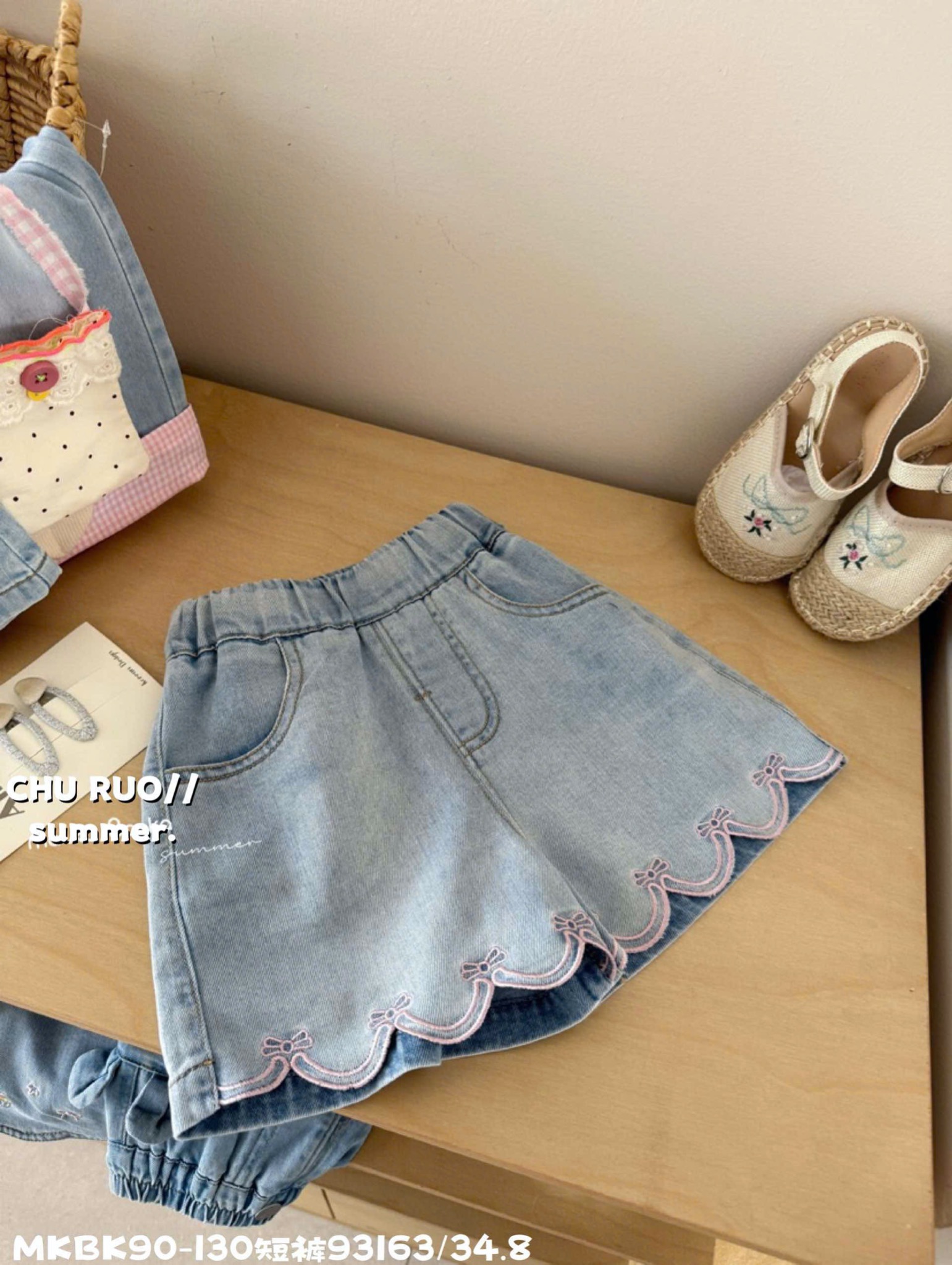 Quần short jean QC nhiều mẫu cho bé gái size 90-130