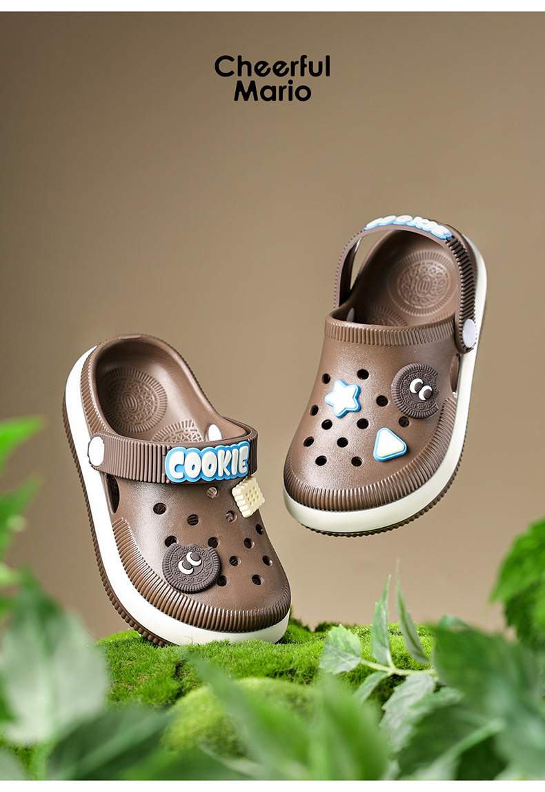 Sục nhựa Mario cookie nhiều màu cho bé size 180-220