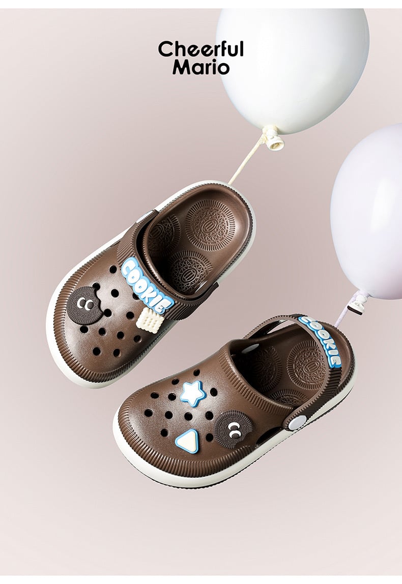 Sục nhựa Mario cookie nhiều màu cho bé size 180-220
