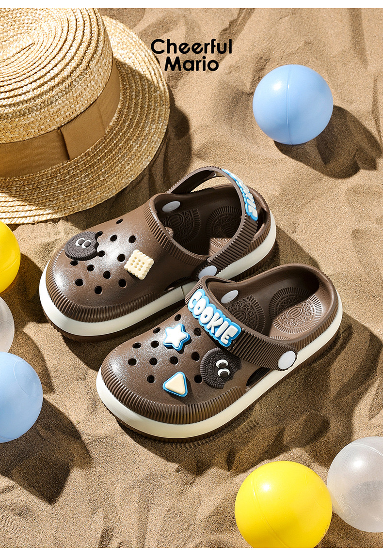 Sục nhựa Mario cookie nhiều màu cho bé size 180-220