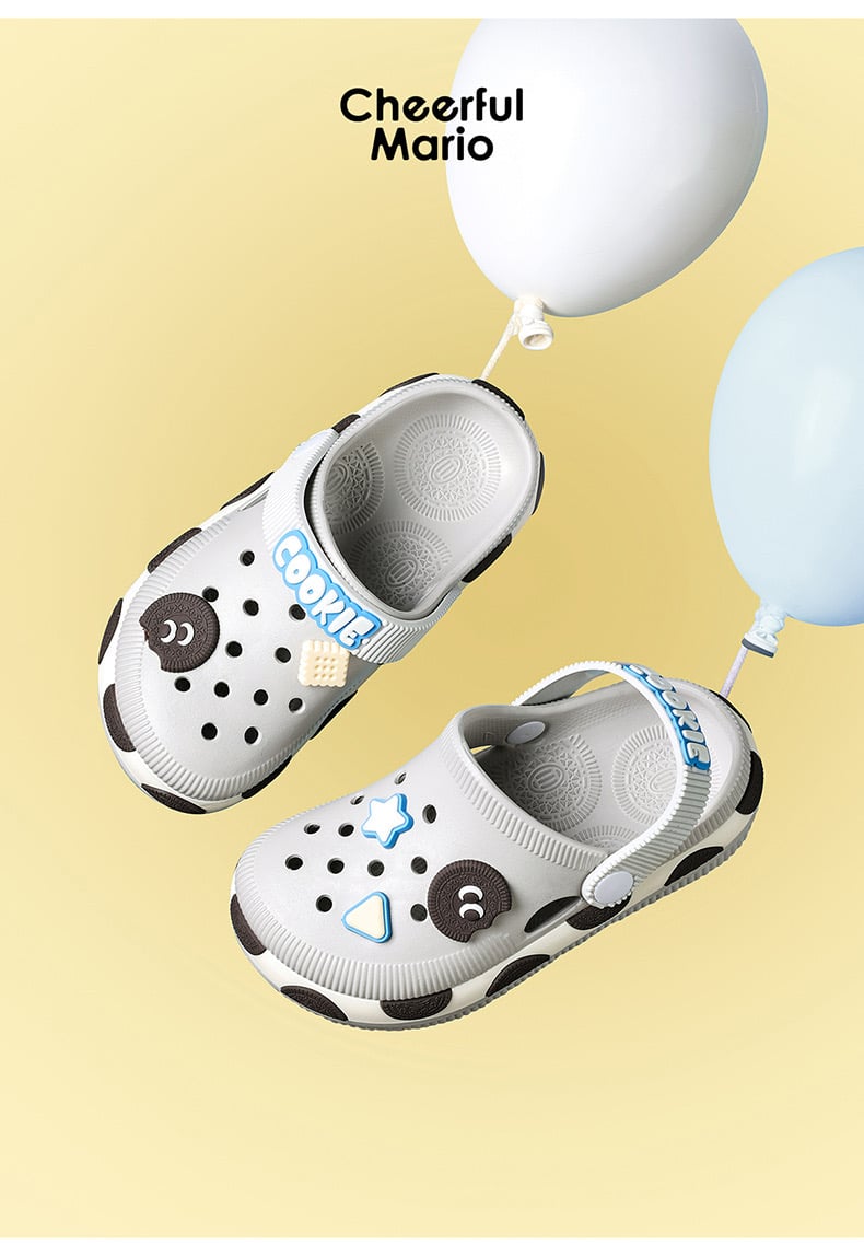 Sục nhựa Mario cookie nhiều màu cho bé size 180-220