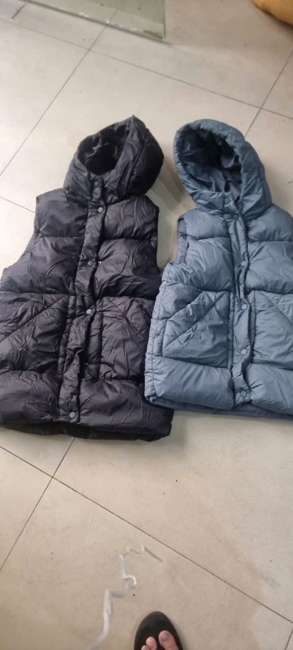 Gile phao ZR dáng dài siêu nhẹ dòng Đại 2 màu đen / xanh size 7 - 14y