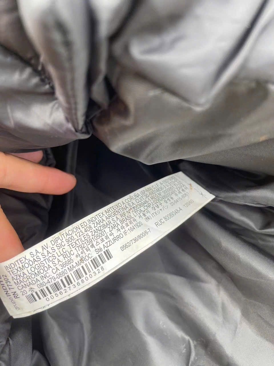 Gile phao ZR dáng dài siêu nhẹ dòng Đại 2 màu đen / xanh size 7 - 14y