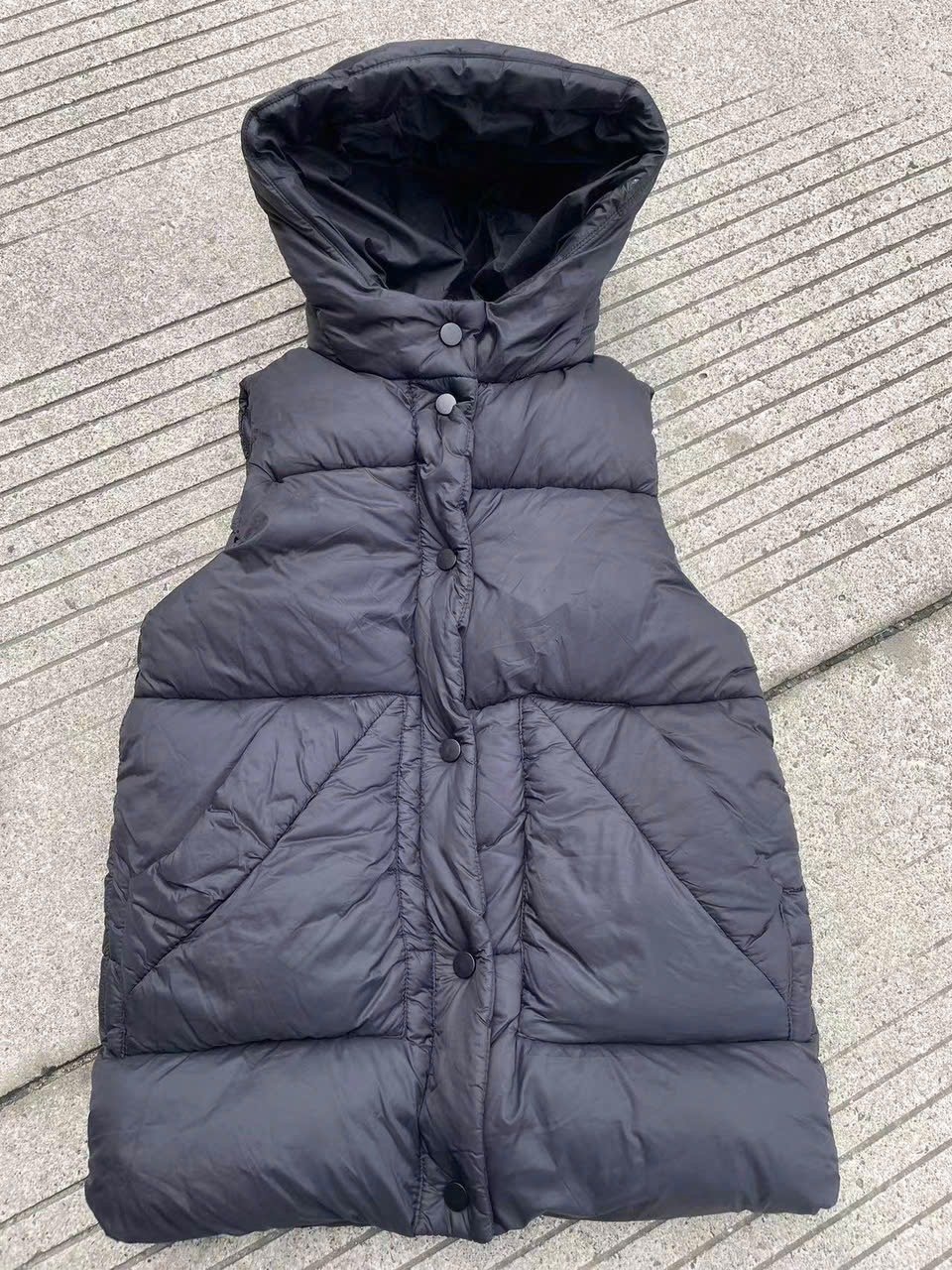 Gile phao ZR dáng dài siêu nhẹ dòng Đại 2 màu đen / xanh size 7 - 14y