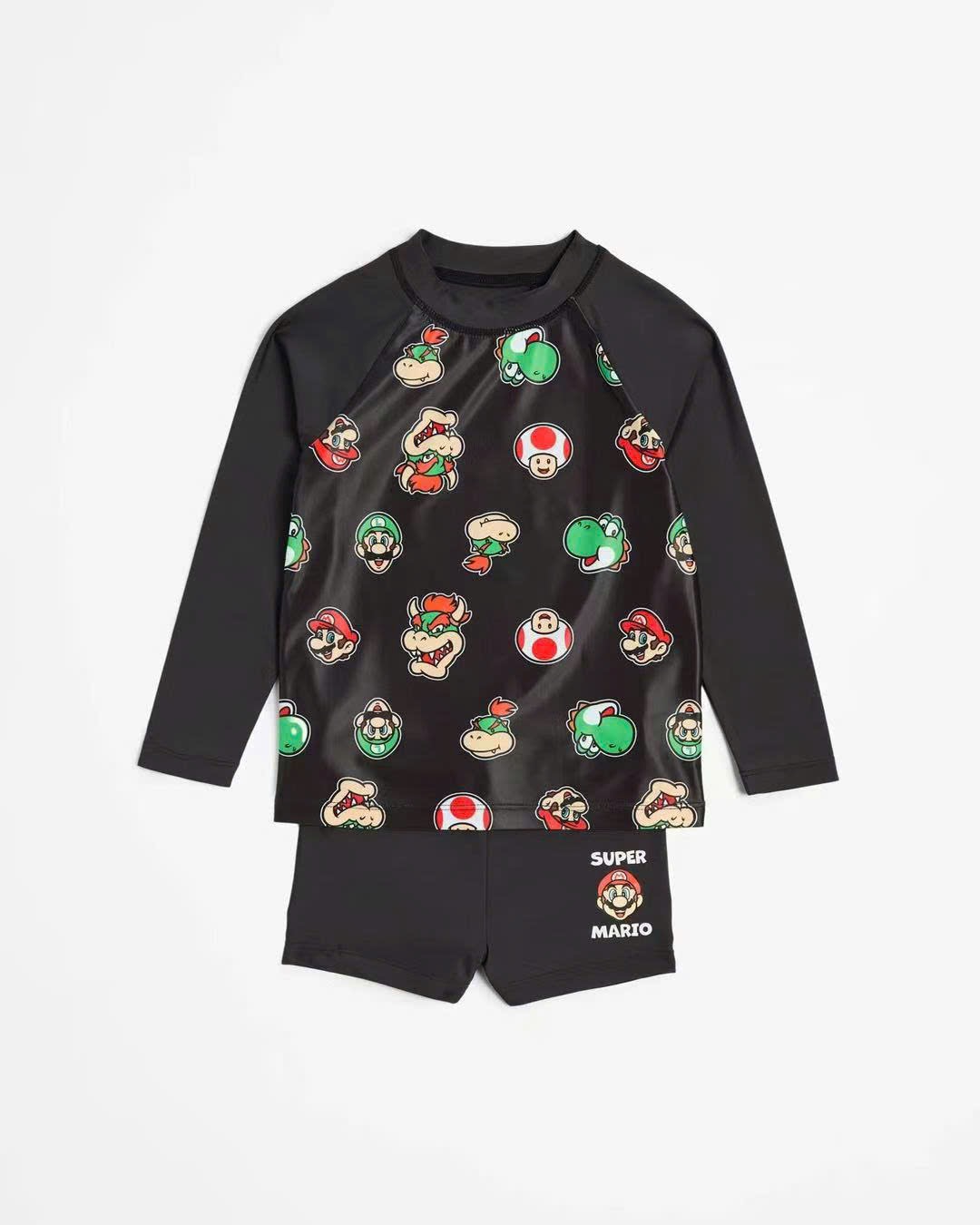 Bộ bơi Marvel dư xịn Mario, Spiderman, Black Panther bé trai size 2-8y