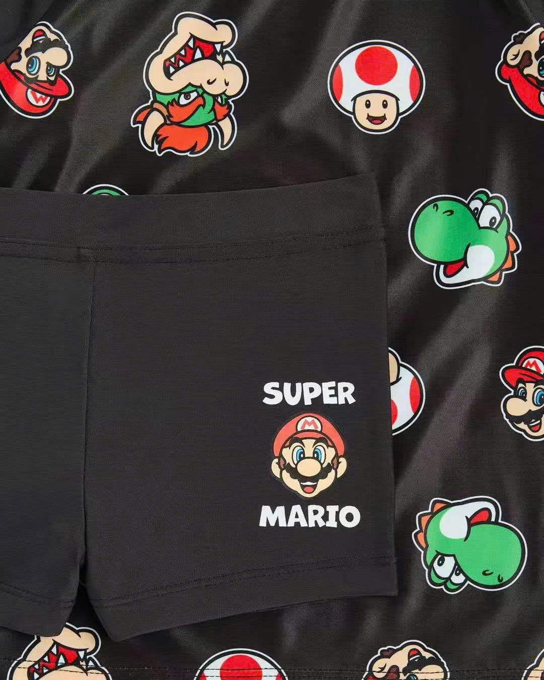 Bộ bơi Marvel dư xịn Mario, Spiderman, Black Panther bé trai size 2-8y