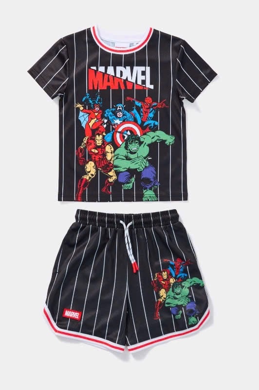 Bộ thể thao Marvel dư xịn Spiderman, Sonic nhiều màu bé trai size 3-8y