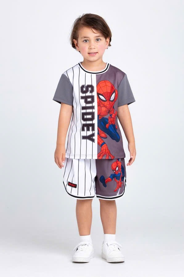 Bộ thể thao Marvel dư xịn Spiderman, Sonic nhiều màu bé trai size 3-8y