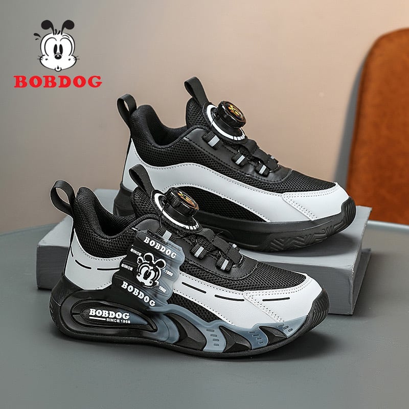 K850A - Giày thể thao Bobdog siêu nhẹ phối màu 2 màu đen/ hồng cho bé size 29-39