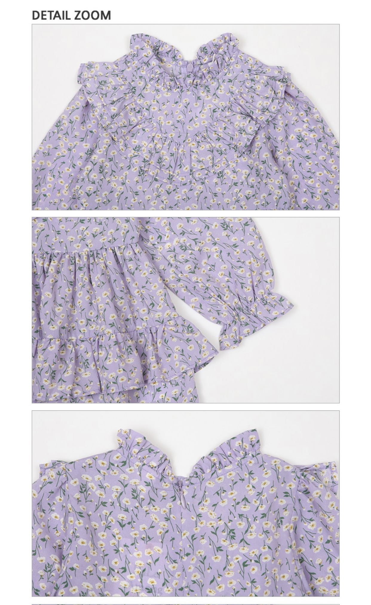 Váy chiffon Babidiboo màu tím hoa nhí bèo tầng size 110 / 150