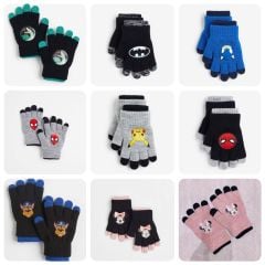 Set 2 găng tay HM nhiều hình cho bé size 1 - 12y