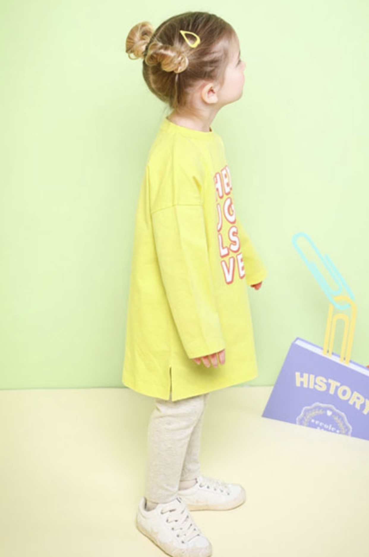 Áo váy Jelispoon cotton màu vàng Hey Jgirl