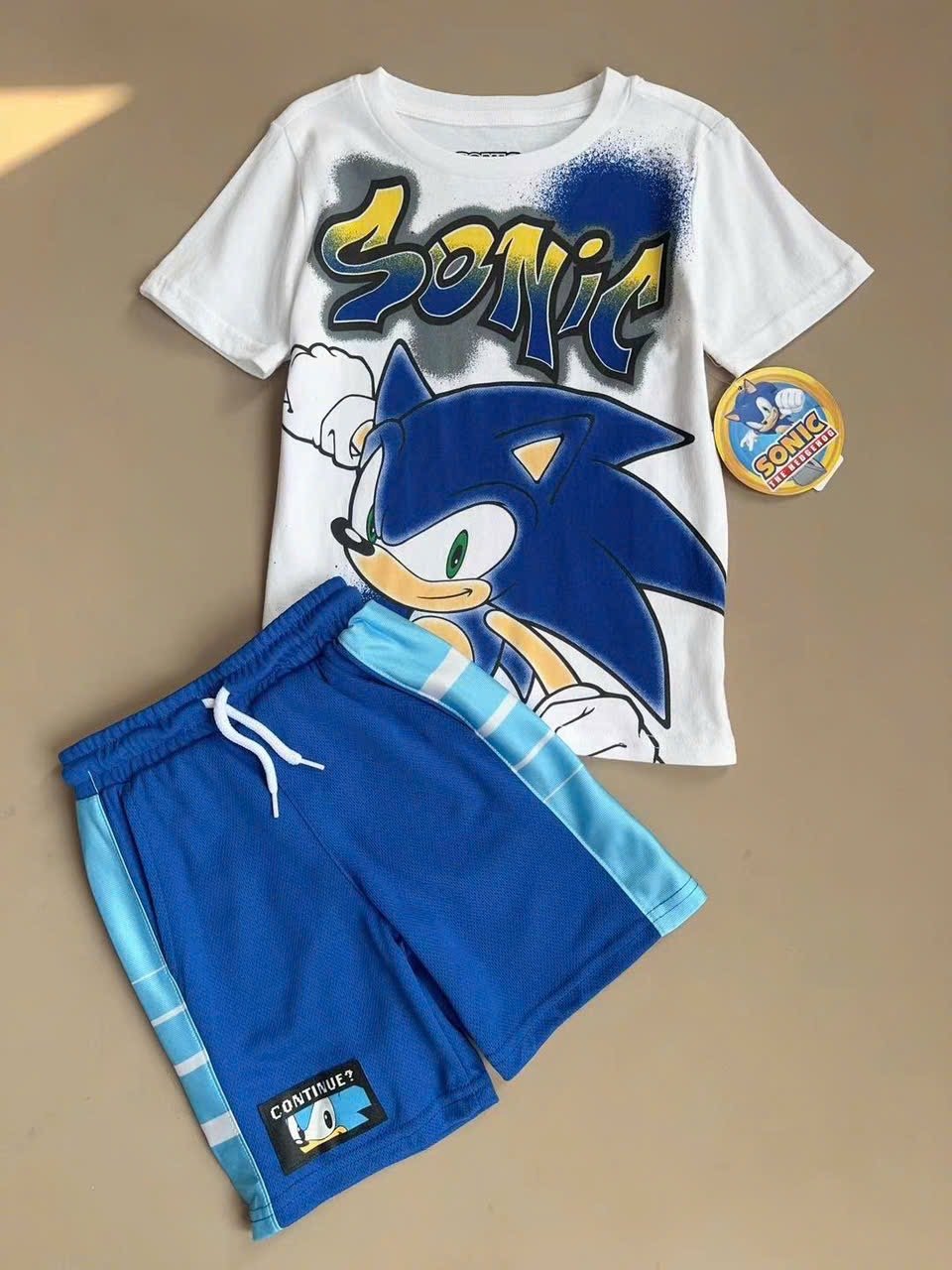 Bộ cotton Sonic, Spiderman nhiều mẫu cho bé trai size 4-14y