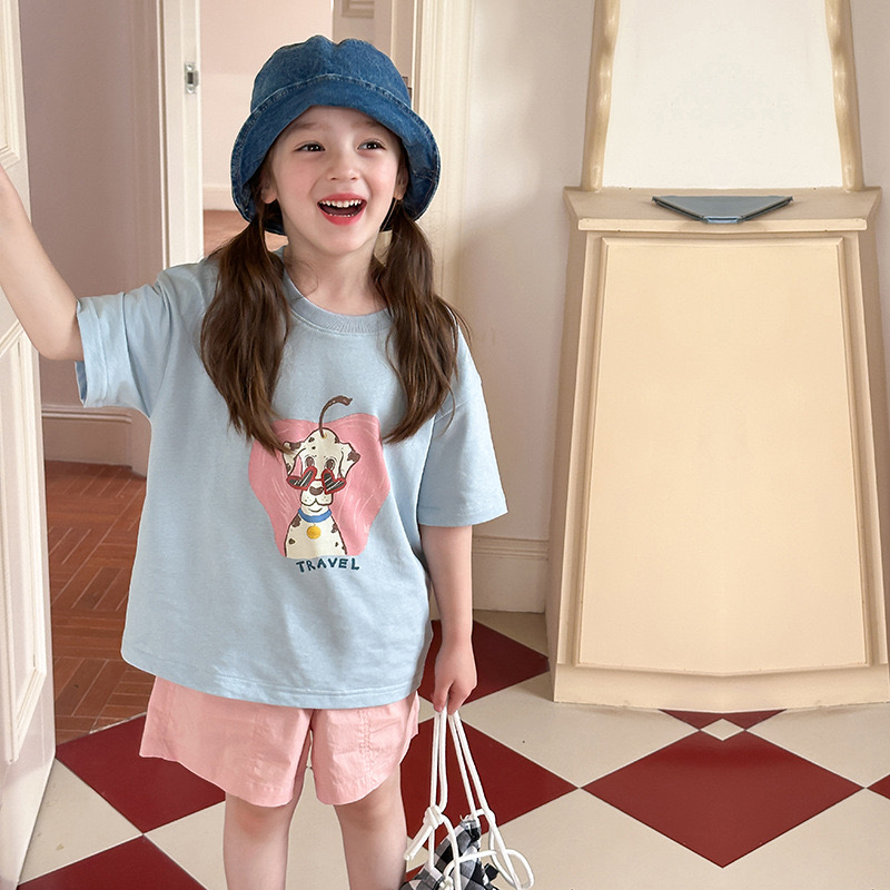 Áo cotton AMBB hoạ tiết nhiều màu cho bé size 90-170