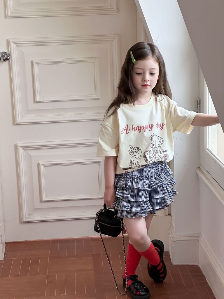 Áo cotton AMBB hoạ tiết nhiều màu cho bé size 90-170