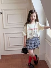 Áo cotton AMBB hoạ tiết nhiều màu cho bé size 90-170