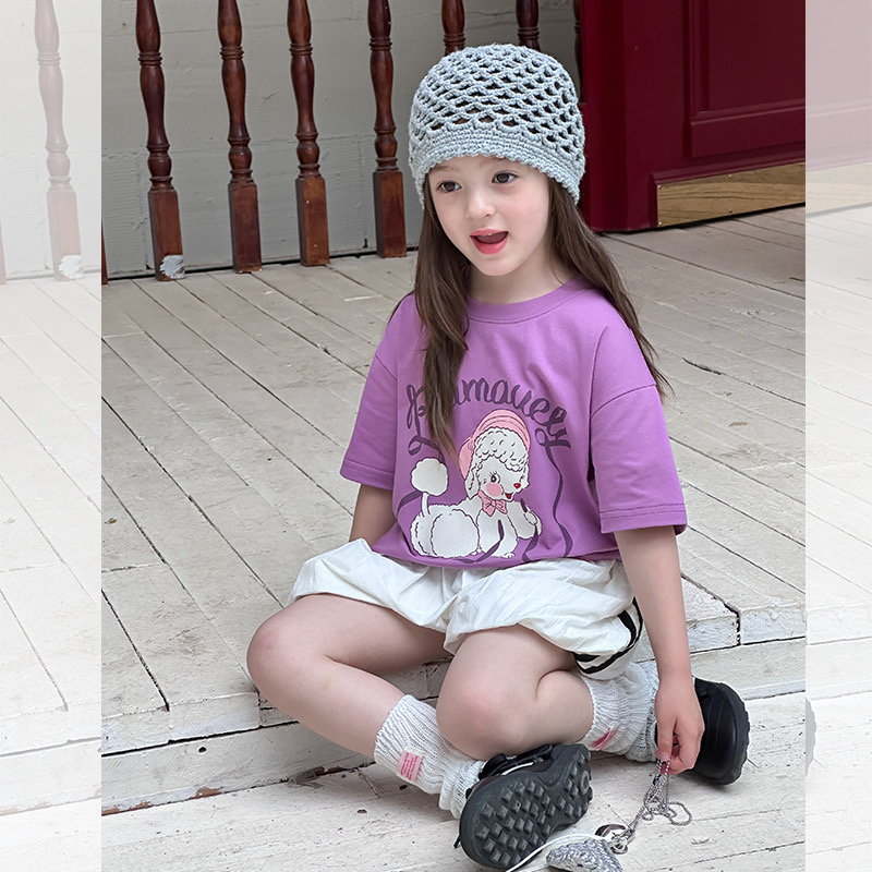 Áo cotton AMBB hoạ tiết nhiều màu cho bé size 90-170