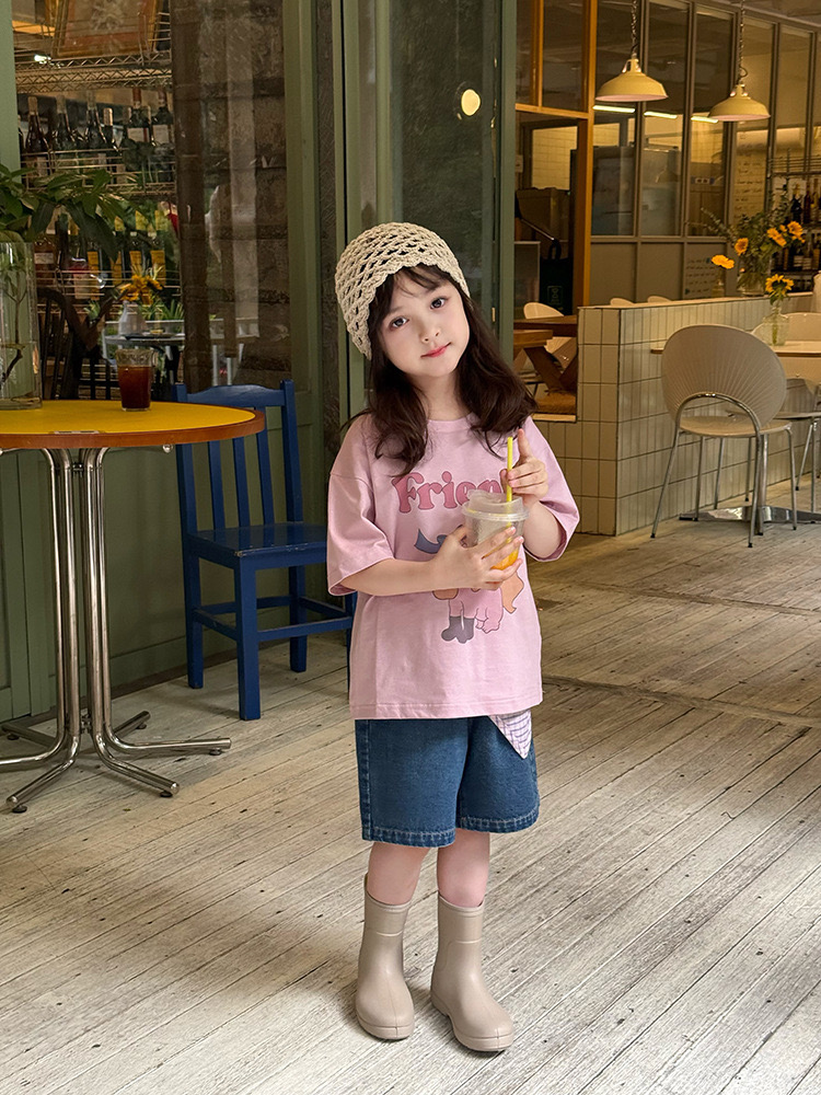 Áo cotton AMBB hoạ tiết nhiều màu cho bé size 90-170