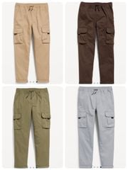 Quần kaki ONV túi hộp trơn màu size 5 - 18y (quần đa phần huỷ nhãn, thay dây rút )