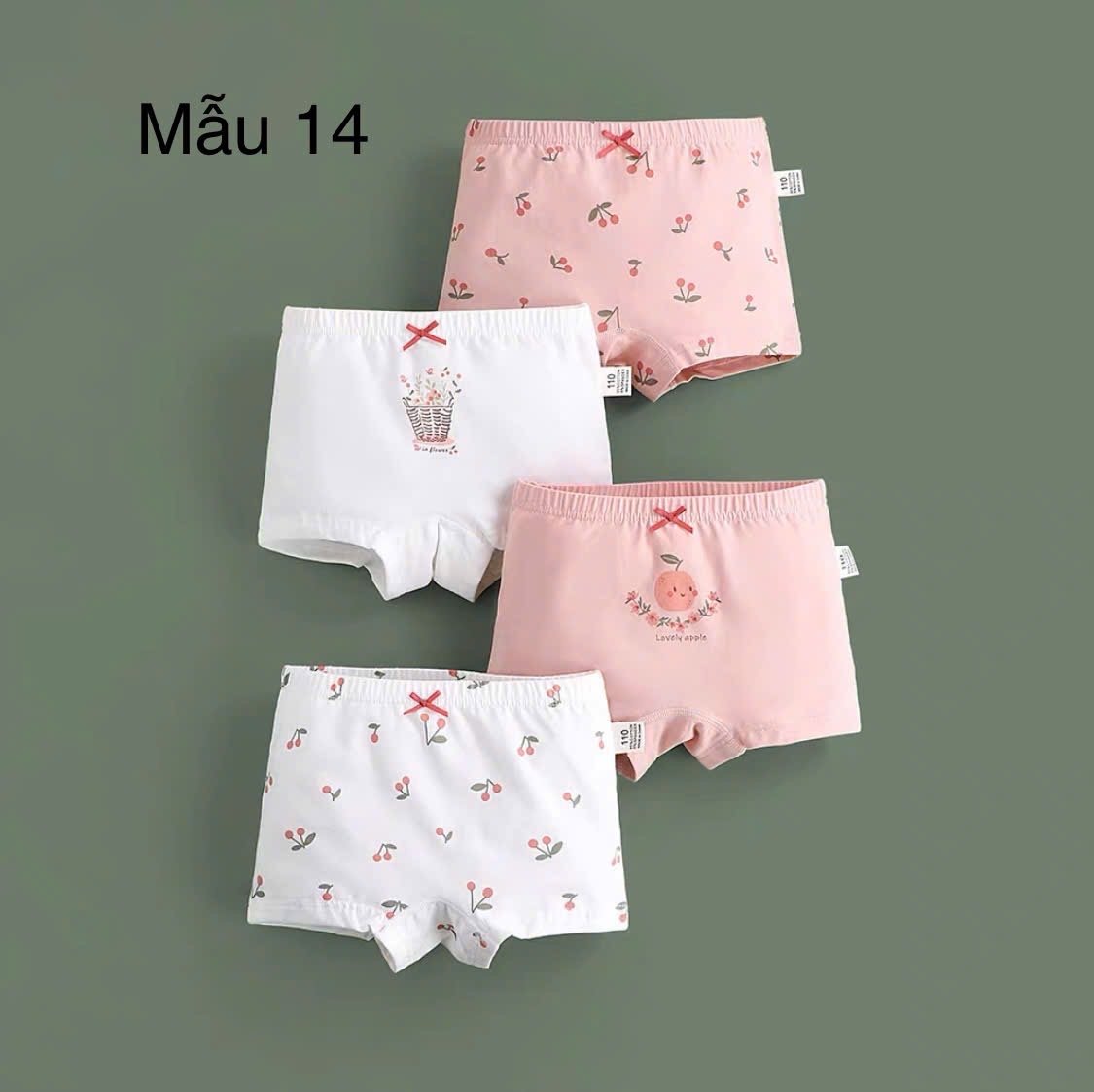 Set 4 chip đùi Bé Gái nhiều mẫu size 100 - 160