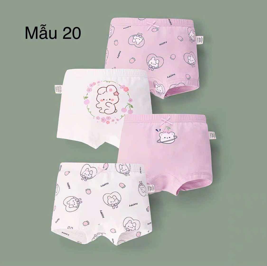 Set 4 chip đùi Bé Gái nhiều mẫu size 100 - 160